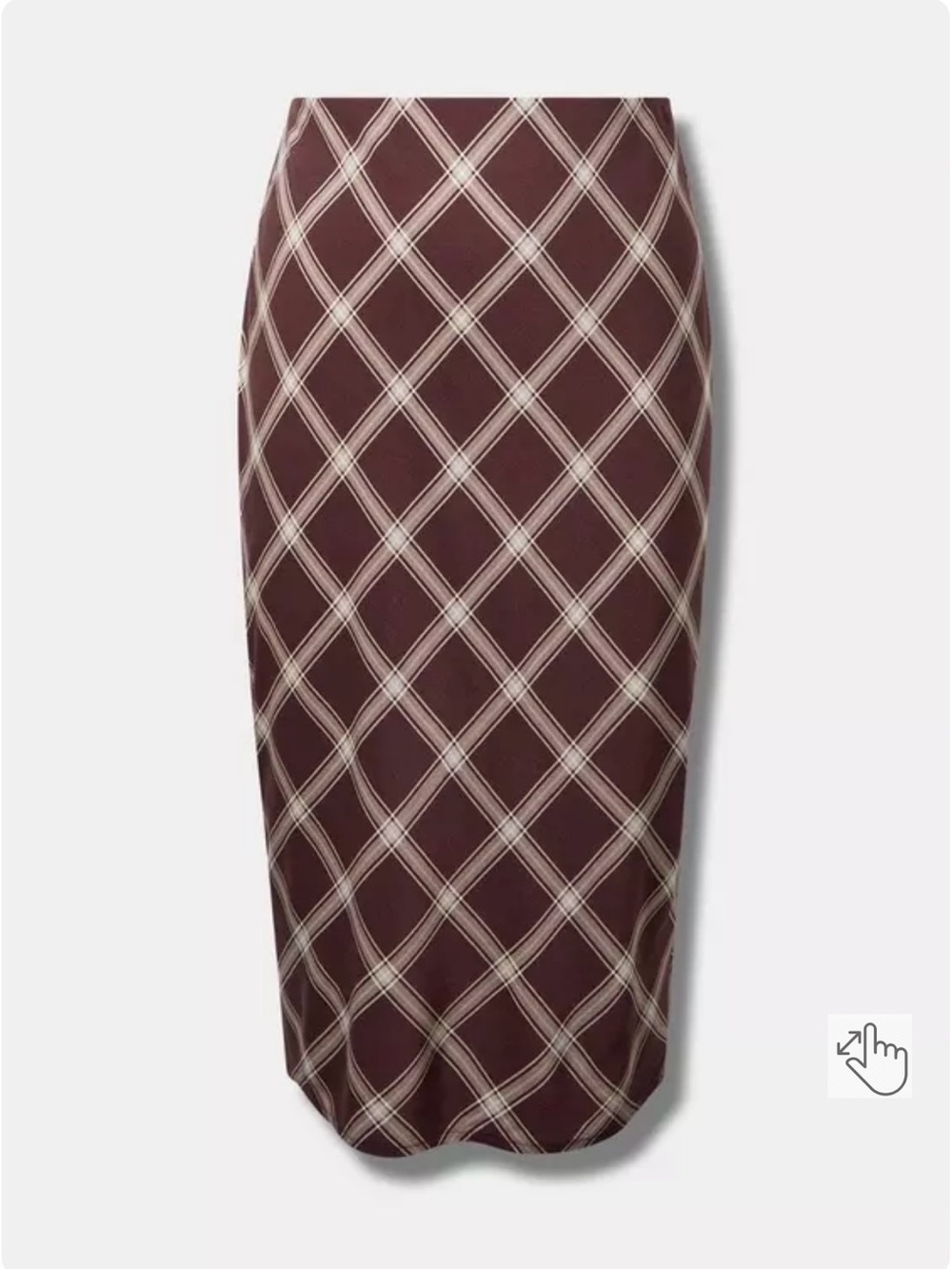 torrid Tea Length Stretch Challis Pencil Skirt